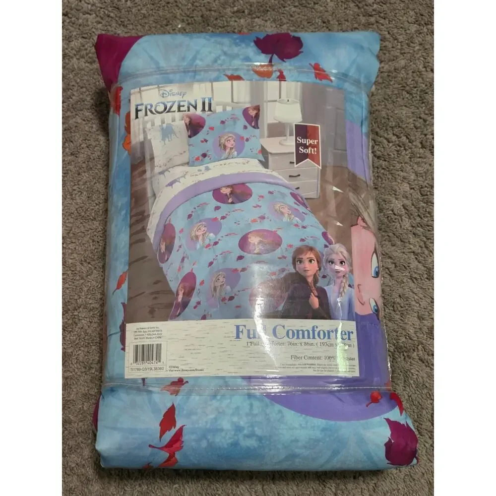 Disney‎ Frozen 2 Full Comforter Blue Jay Franco Kids Disney Bedding Anna Elsa